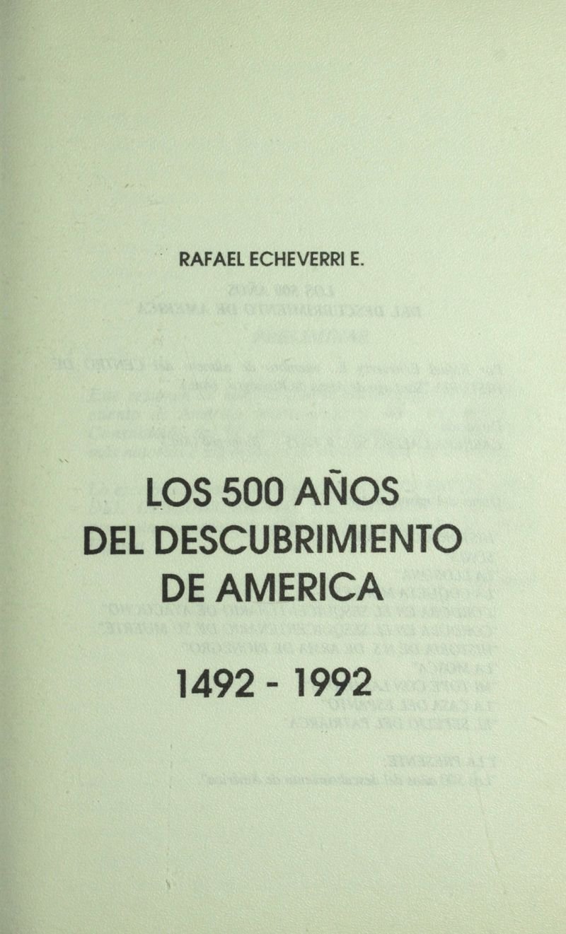 Pagina 5 de 500 Años del descubrimiento de América