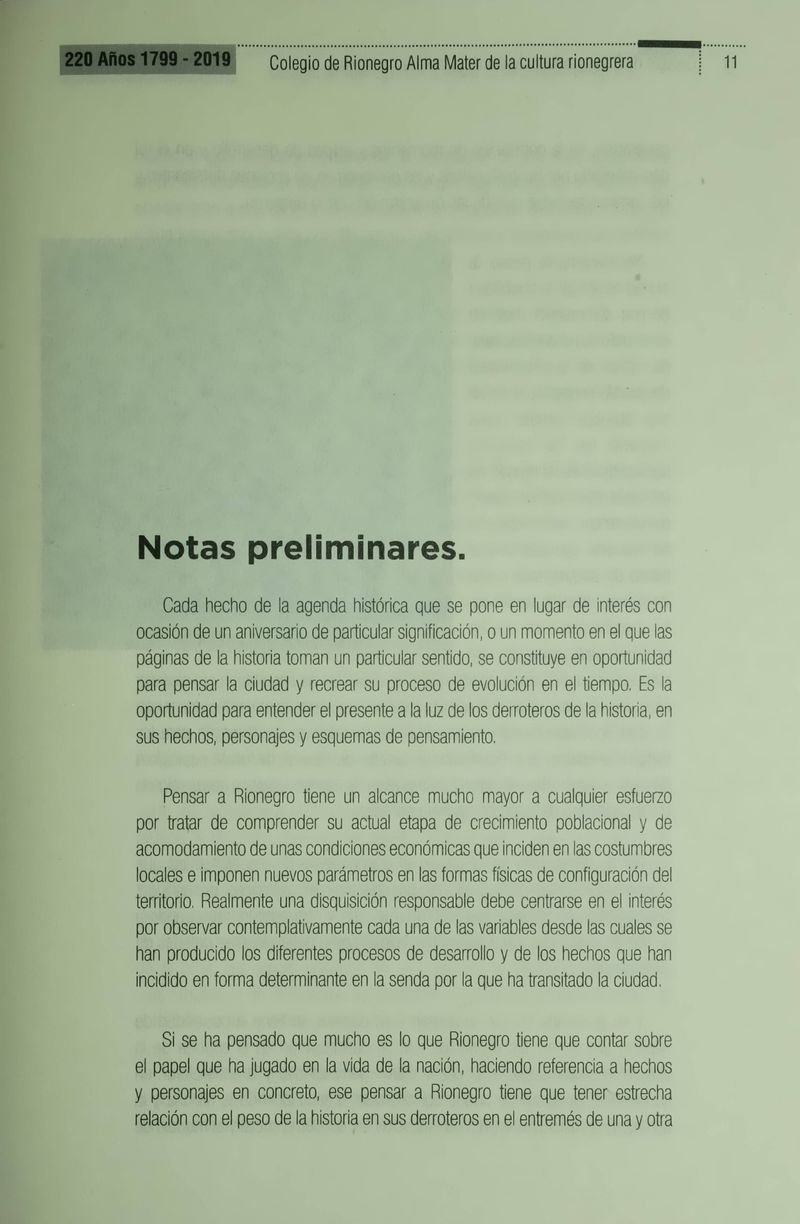 Pagina 13 de Colegio de Rionegro 1799 - 2019: Alma Máter de la Cultura de la Rionegrera