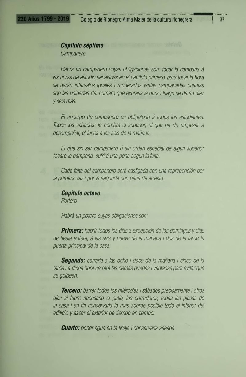 Pagina 40 de Colegio de Rionegro 1799 - 2019: Alma Máter de la Cultura de la Rionegrera