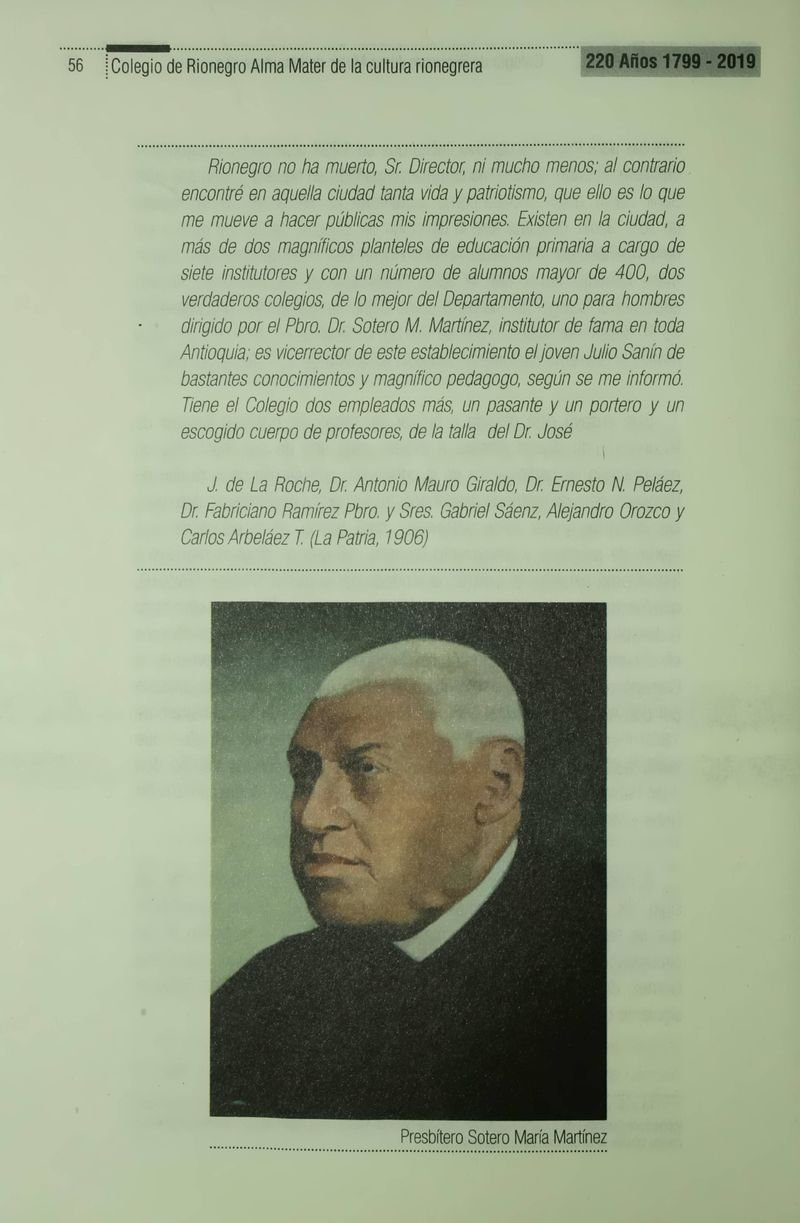 Pagina 59 de Colegio de Rionegro 1799 - 2019: Alma Máter de la Cultura de la Rionegrera