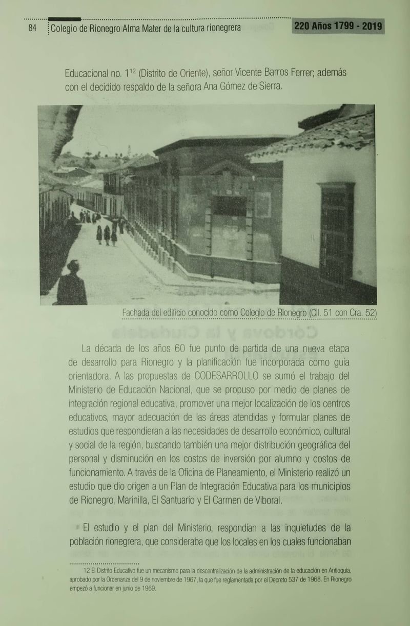 Pagina 87 de Colegio de Rionegro 1799 - 2019: Alma Máter de la Cultura de la Rionegrera