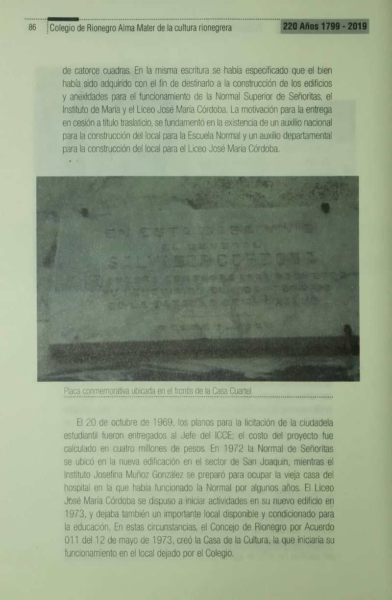 Pagina 89 de Colegio de Rionegro 1799 - 2019: Alma Máter de la Cultura de la Rionegrera