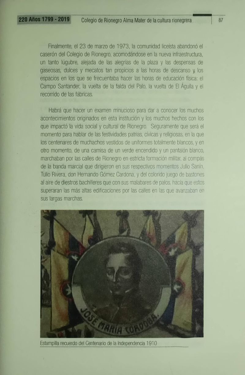 Pagina 90 de Colegio de Rionegro 1799 - 2019: Alma Máter de la Cultura de la Rionegrera