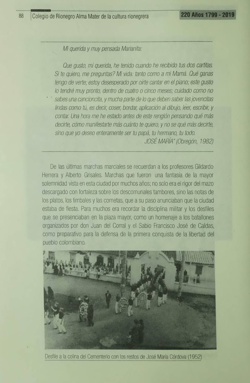 Pagina 91 de Colegio de Rionegro 1799 - 2019: Alma Máter de la Cultura de la Rionegrera