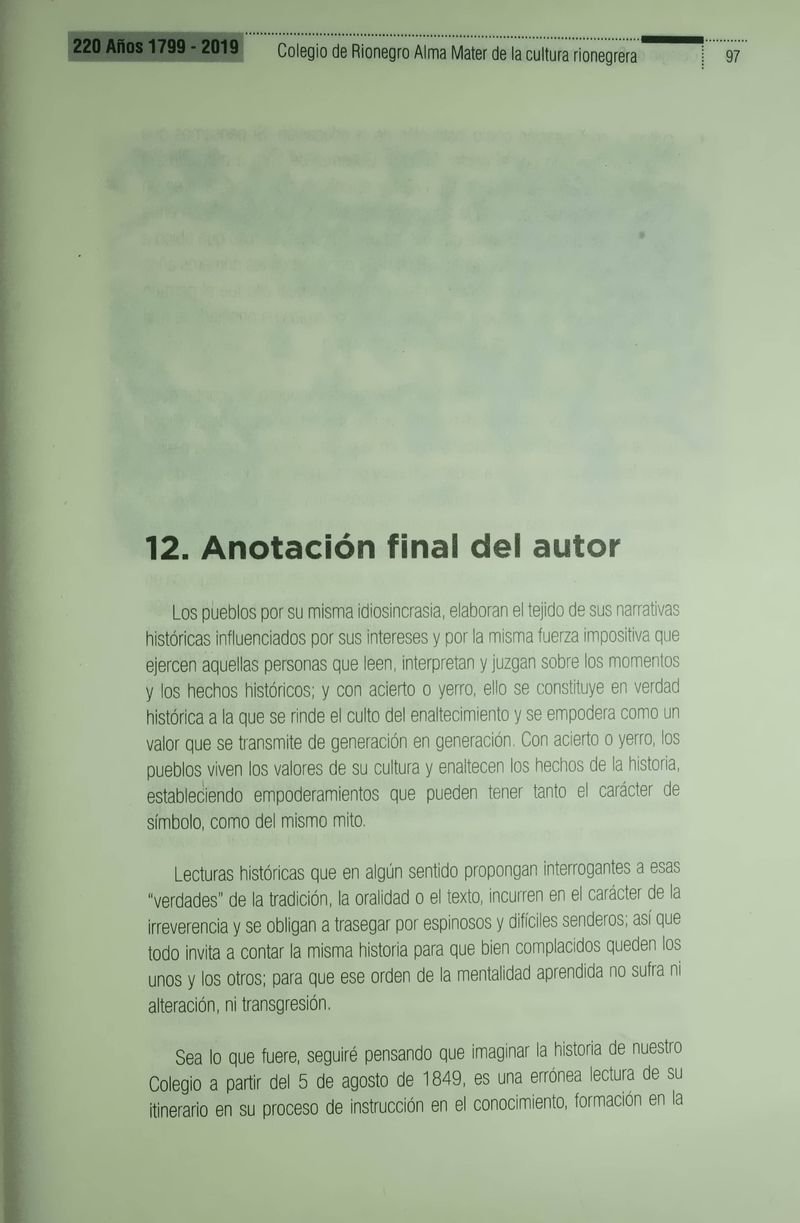 Pagina 101 de Colegio de Rionegro 1799 - 2019: Alma Máter de la Cultura de la Rionegrera