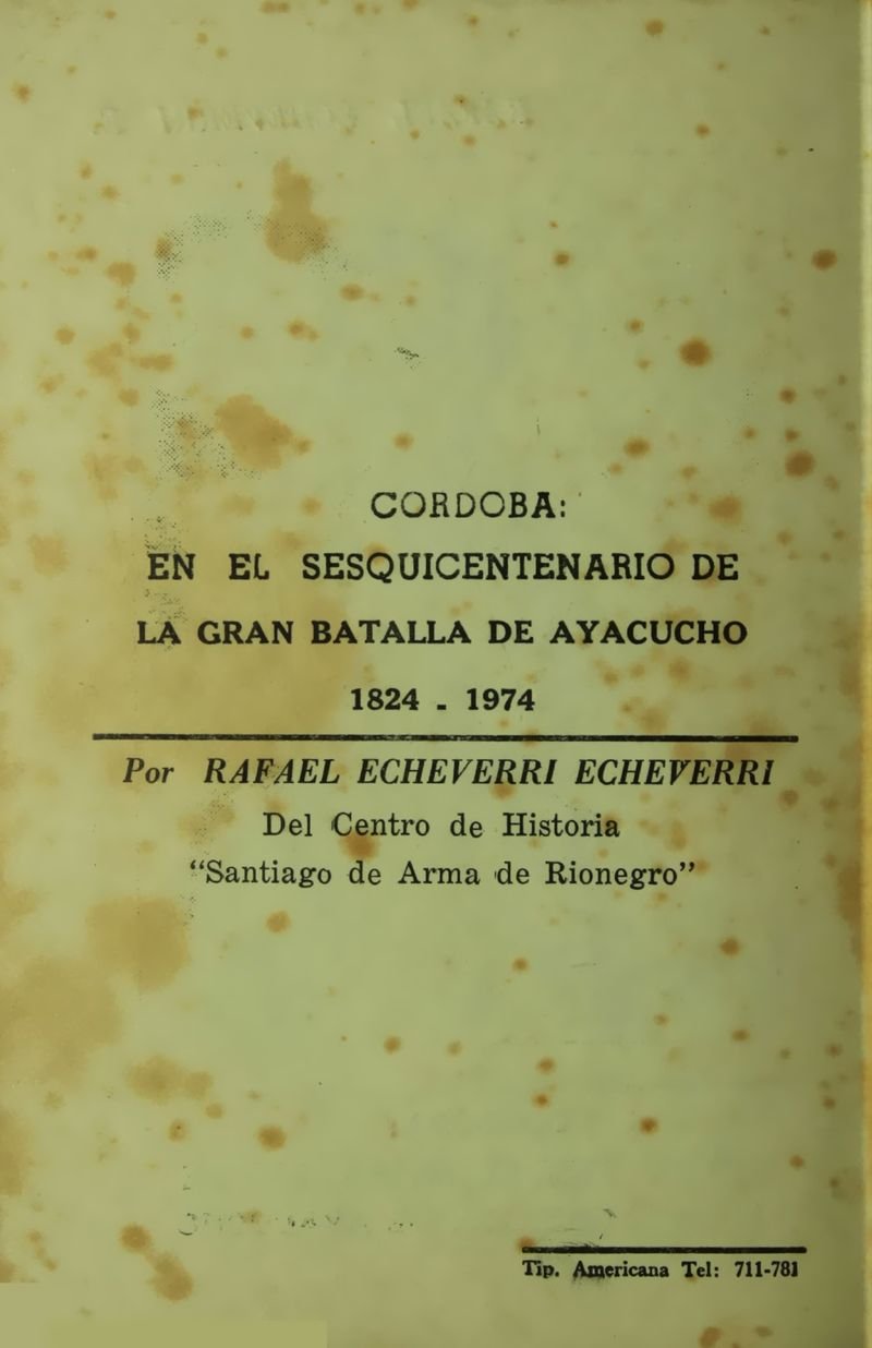 Pagina 2 de Cordova en el sesquicentenario de la batalla de Ayacucho