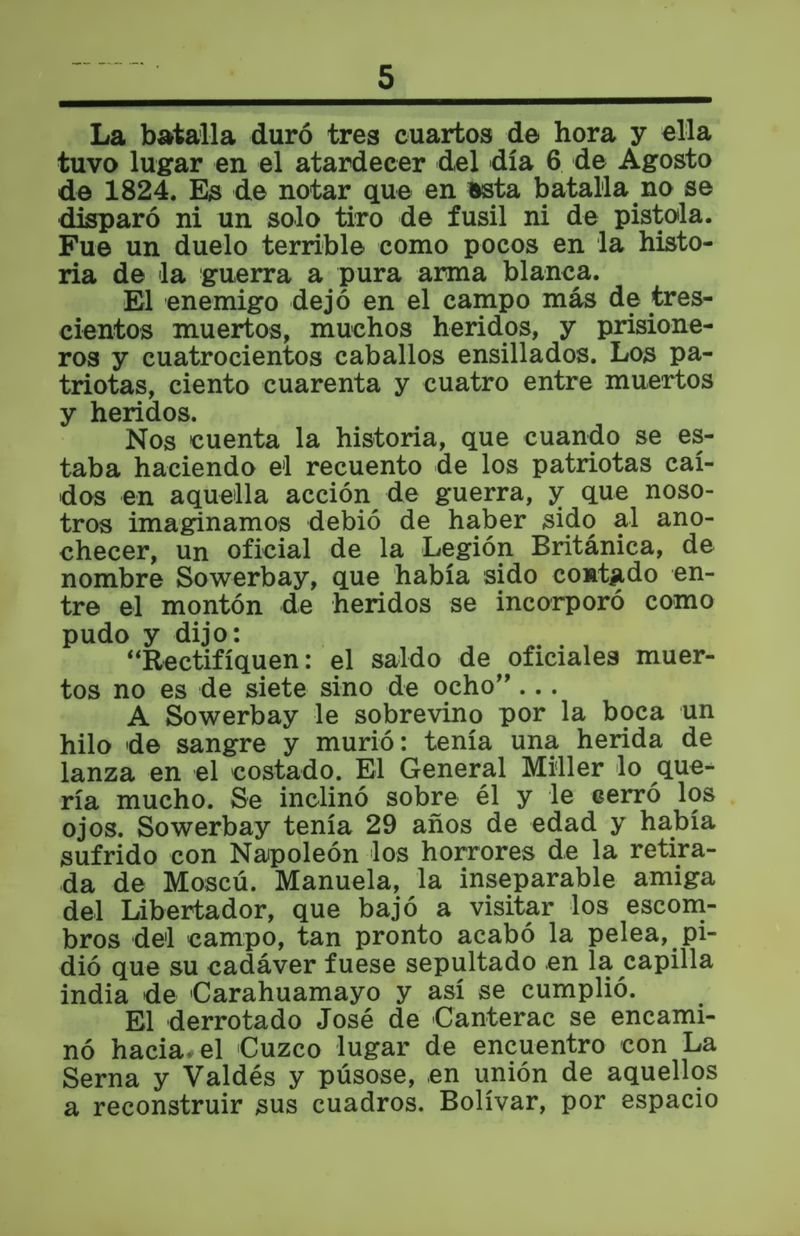 Pagina 5 de Cordova en el sesquicentenario de la batalla de Ayacucho