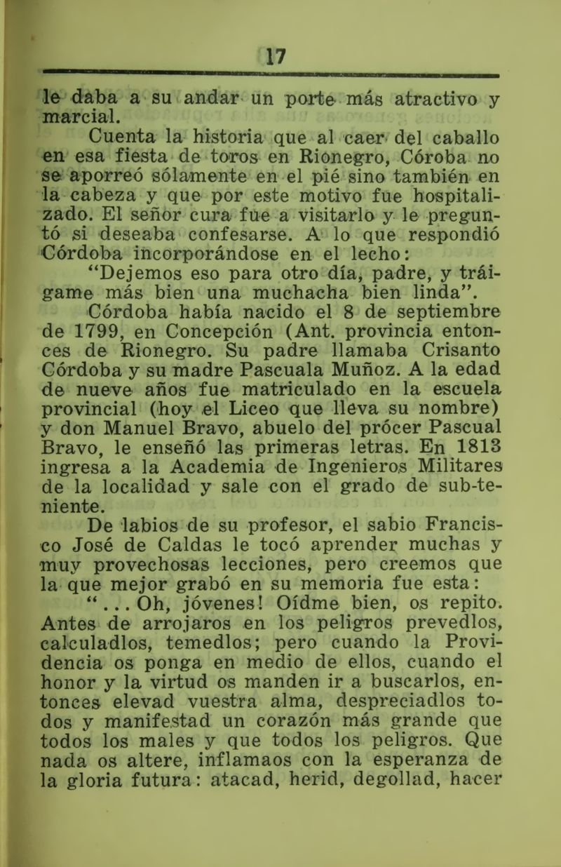 Pagina 17 de Cordova en el sesquicentenario de la batalla de Ayacucho