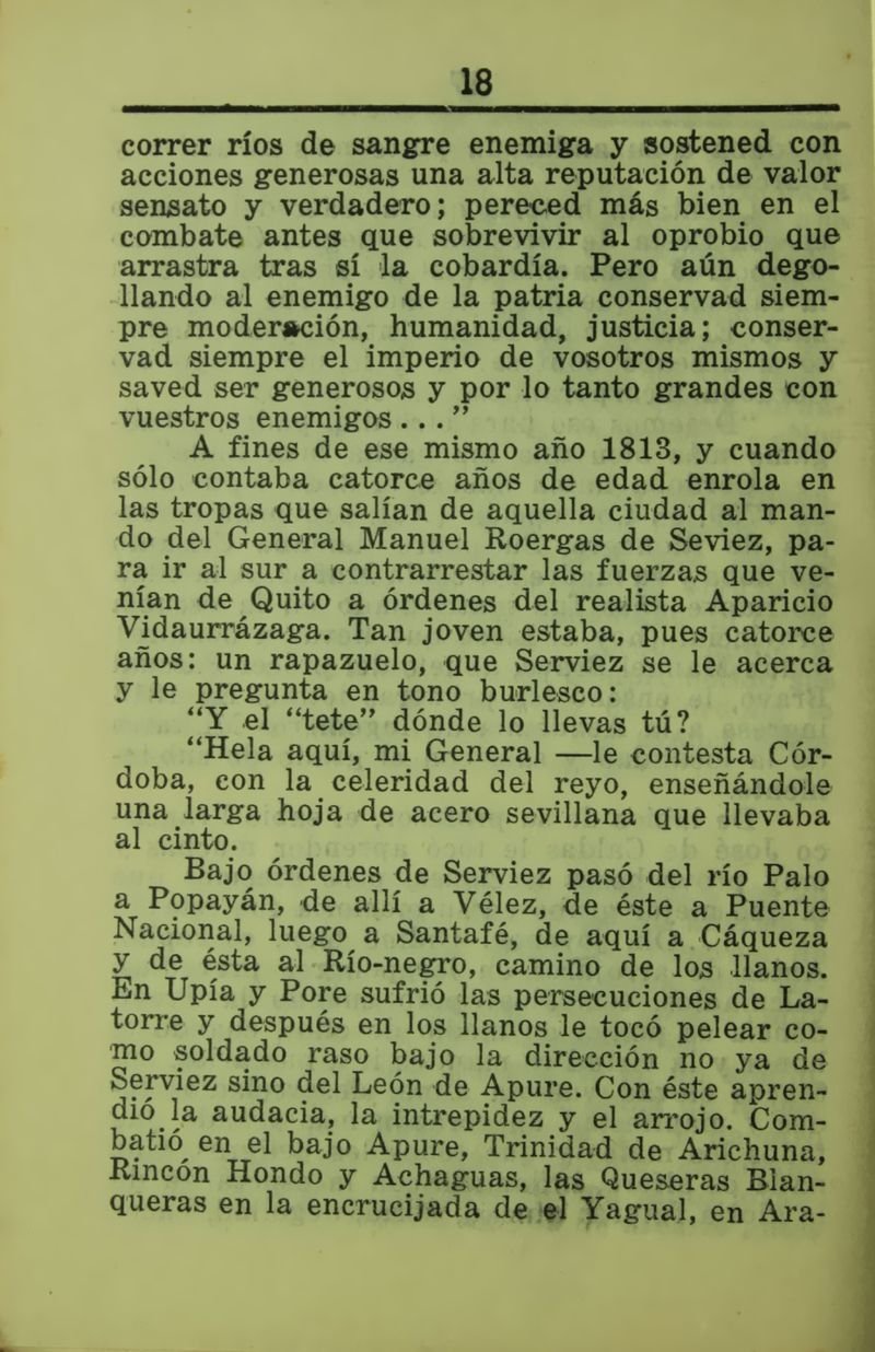 Pagina 18 de Cordova en el sesquicentenario de la batalla de Ayacucho