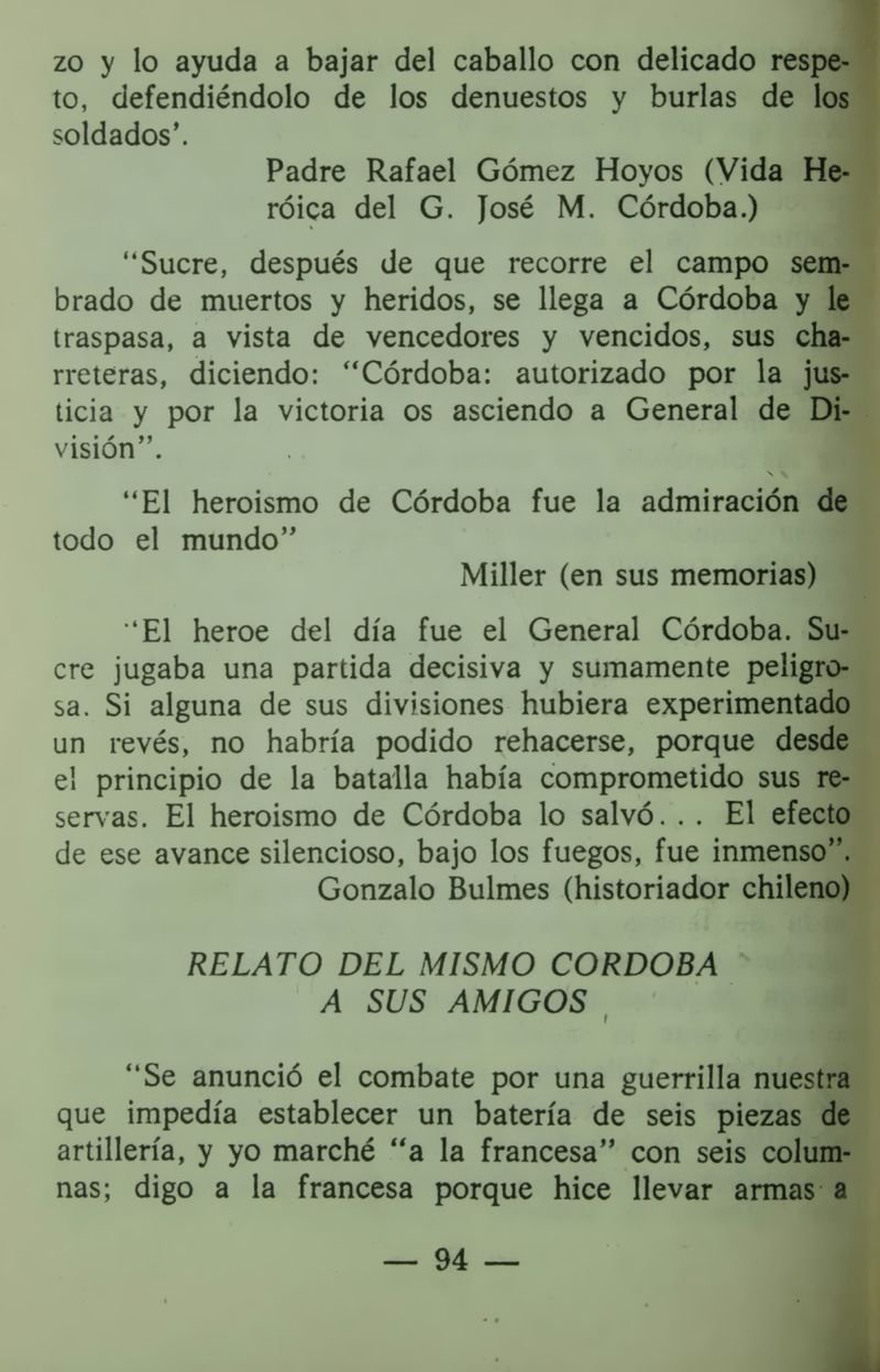 Pagina 98 de Córdova en el sesquicentenario de su muerte