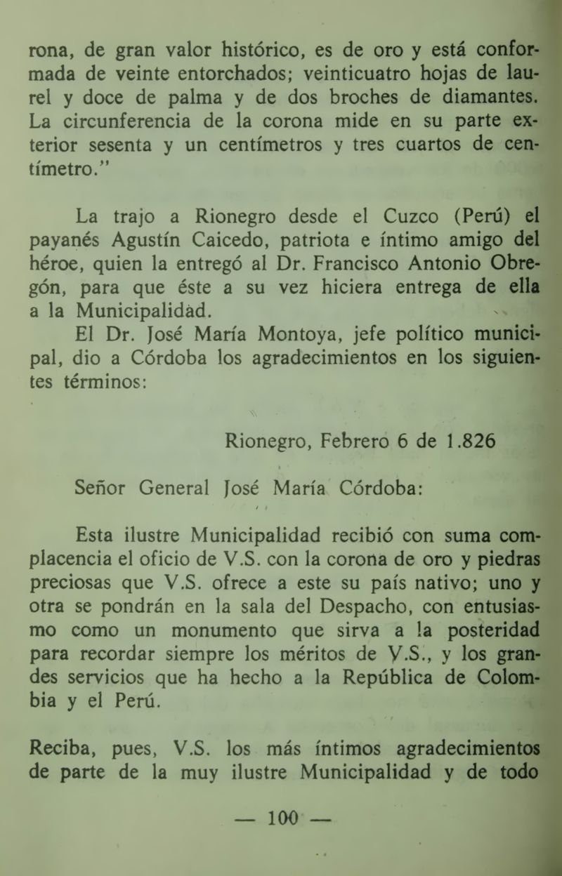 Pagina 104 de Córdova en el sesquicentenario de su muerte