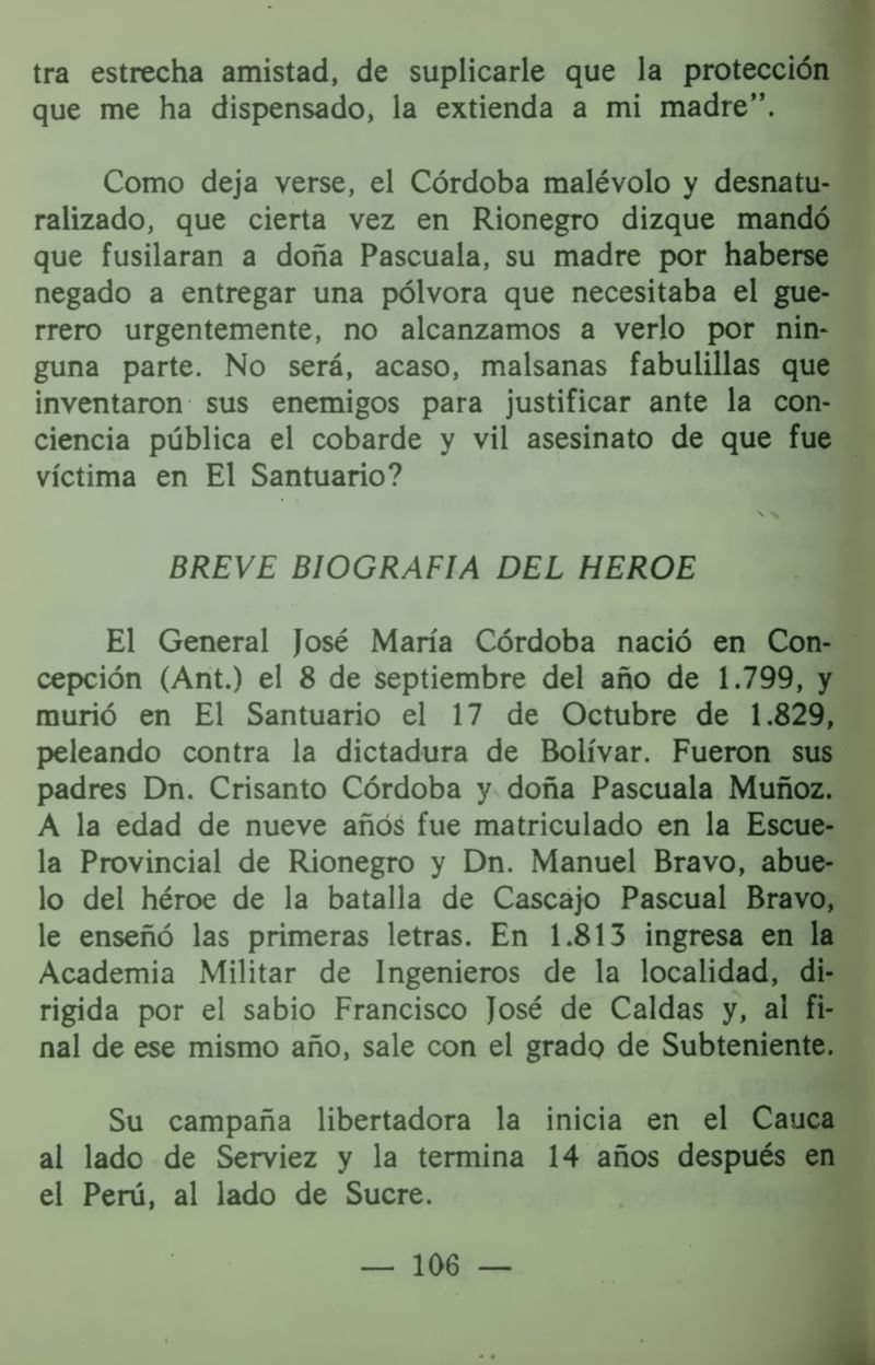 Pagina 110 de Córdova en el sesquicentenario de su muerte