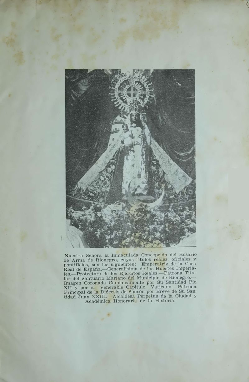 Pagina 5 de Juegos Florales de Rionegro con motivo de la coronación canónica de Nuestra Señora del Rosario de Arma