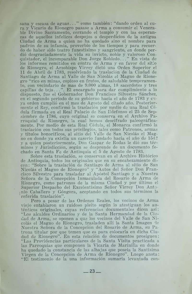 Pagina 25 de Juegos Florales de Rionegro con motivo de la coronación canónica de Nuestra Señora del Rosario de Arma