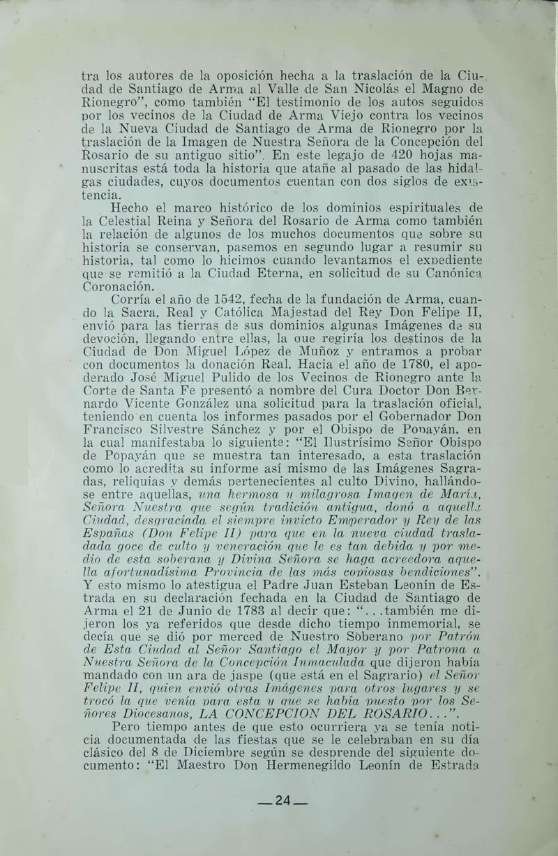 Pagina 26 de Juegos Florales de Rionegro con motivo de la coronación canónica de Nuestra Señora del Rosario de Arma