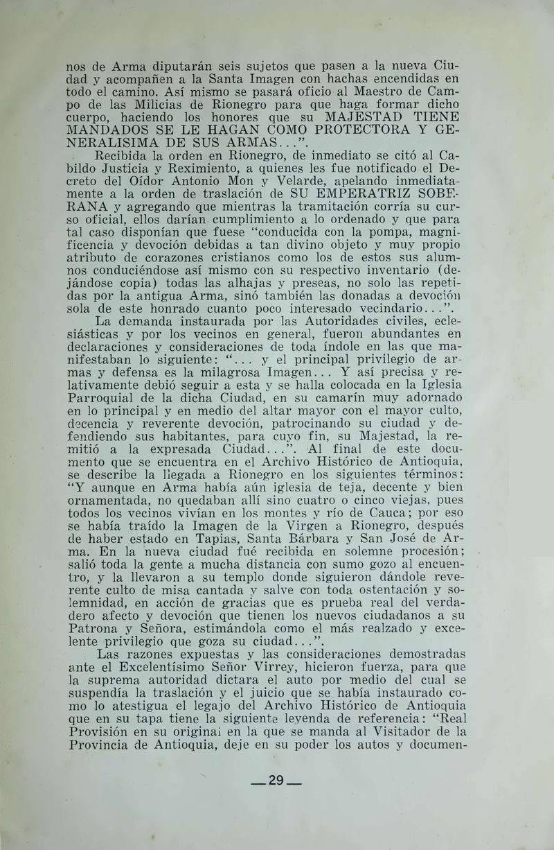 Pagina 31 de Juegos Florales de Rionegro con motivo de la coronación canónica de Nuestra Señora del Rosario de Arma