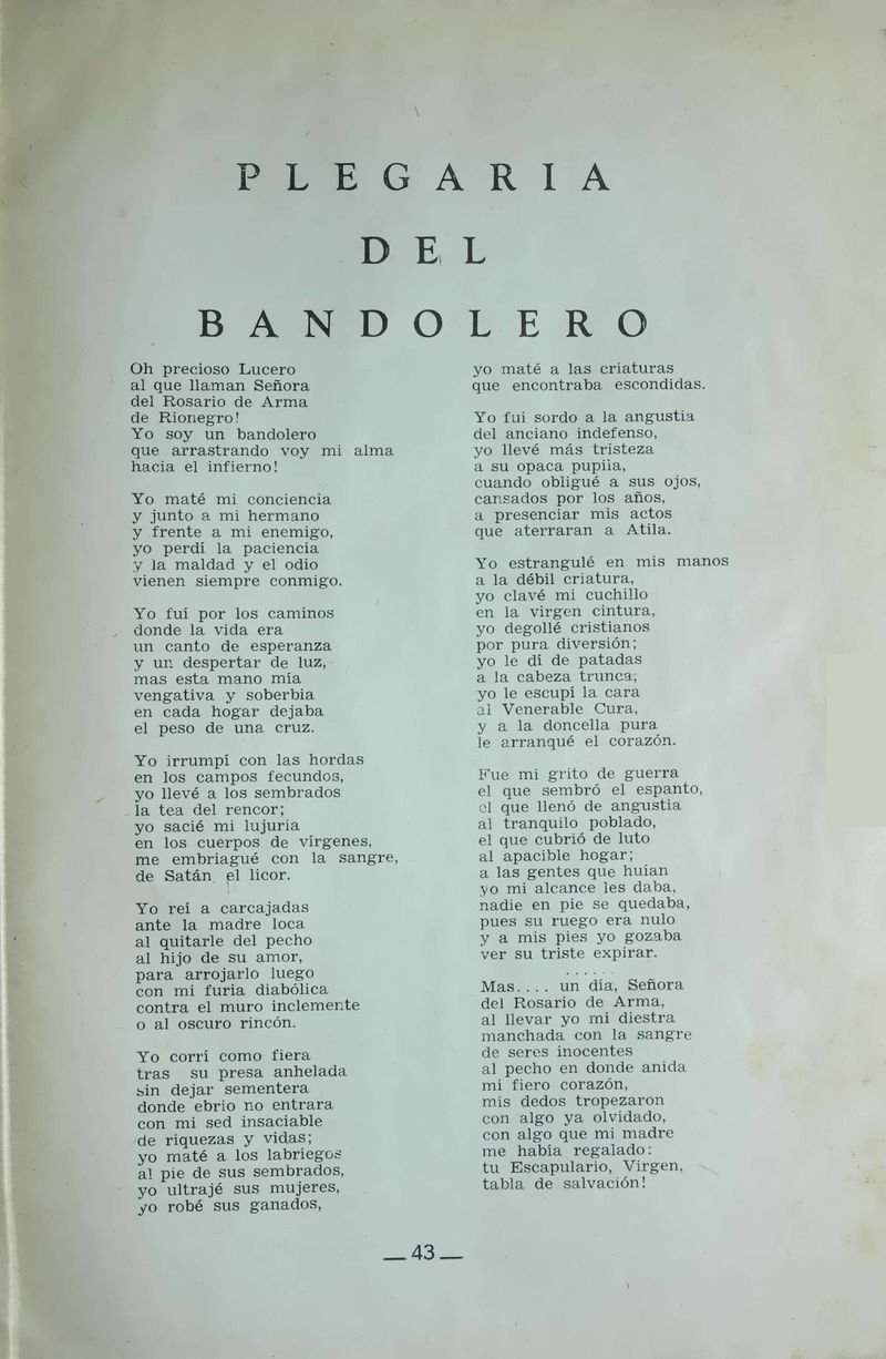 Pagina 45 de Juegos Florales de Rionegro con motivo de la coronación canónica de Nuestra Señora del Rosario de Arma