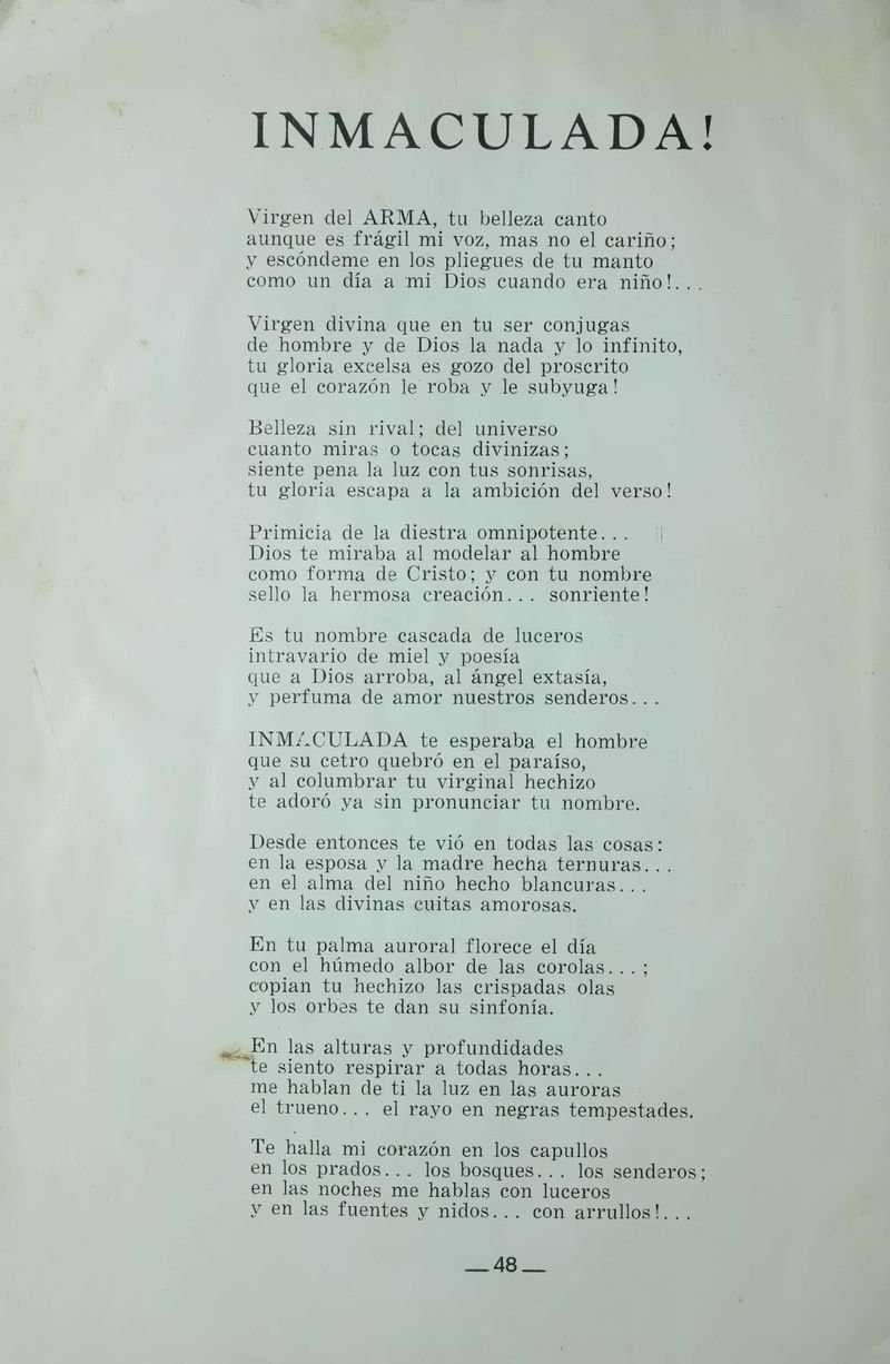 Pagina 50 de Juegos Florales de Rionegro con motivo de la coronación canónica de Nuestra Señora del Rosario de Arma