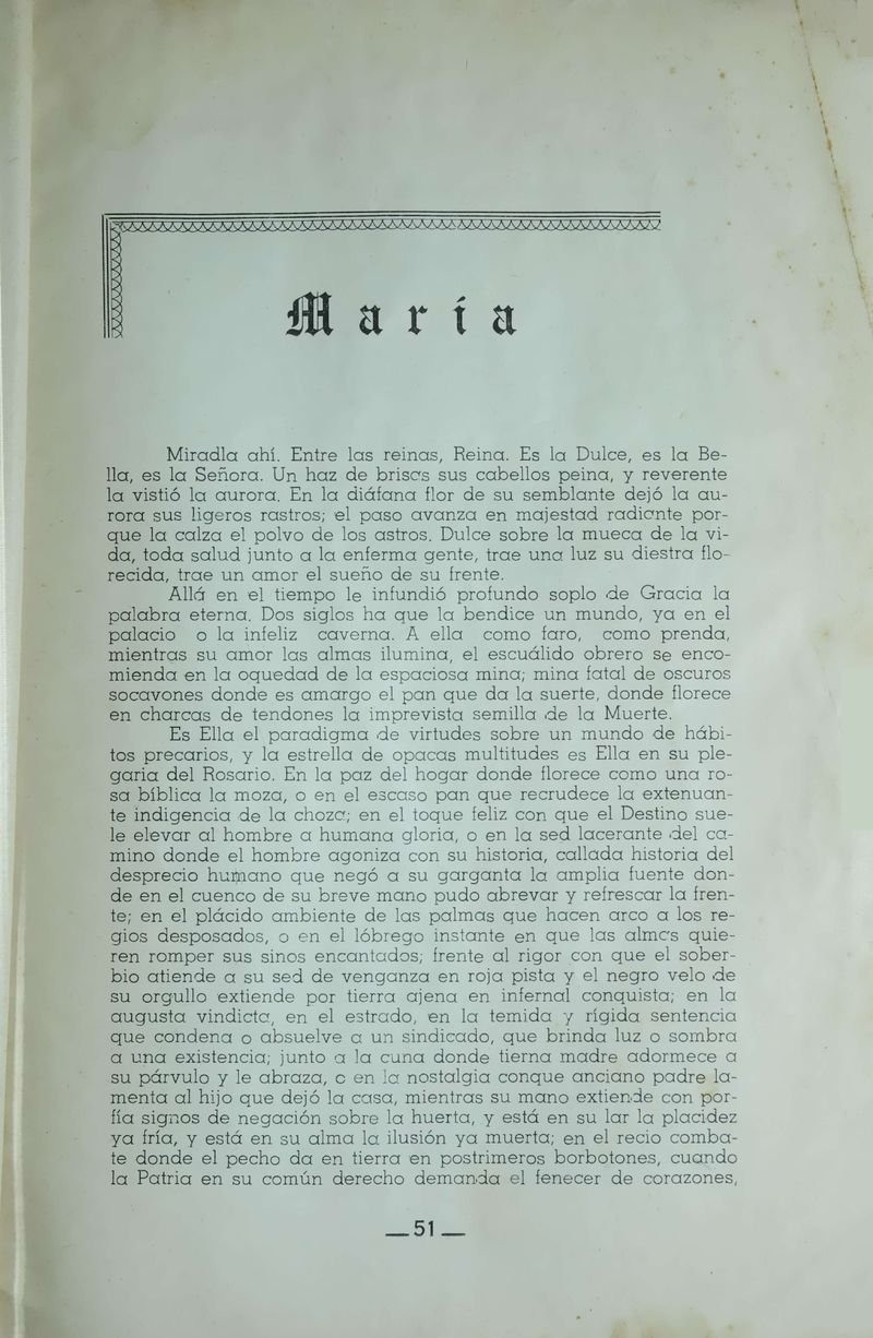 Pagina 53 de Juegos Florales de Rionegro con motivo de la coronación canónica de Nuestra Señora del Rosario de Arma