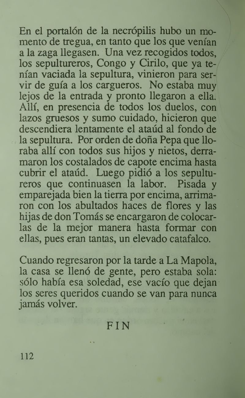 Pagina 116 de La casa del espanto y el sepelio del patriarca