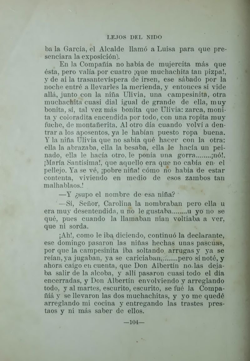 Pagina 106 de Lejos del nido