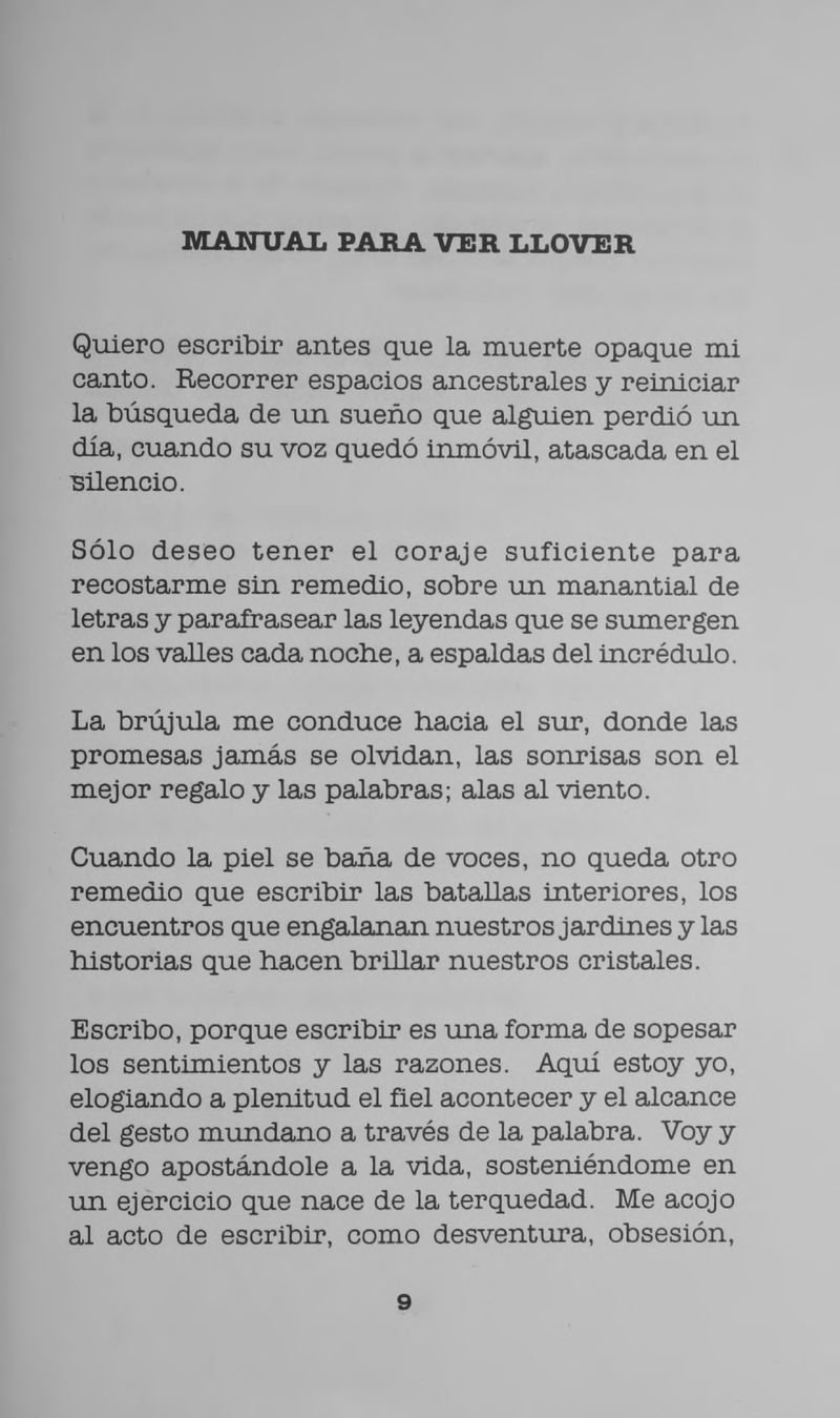 Pagina 11 de Manual para ver llover