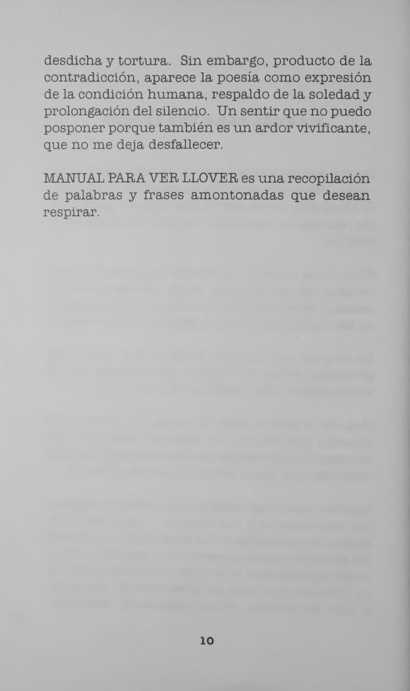 Pagina 12 de Manual para ver llover