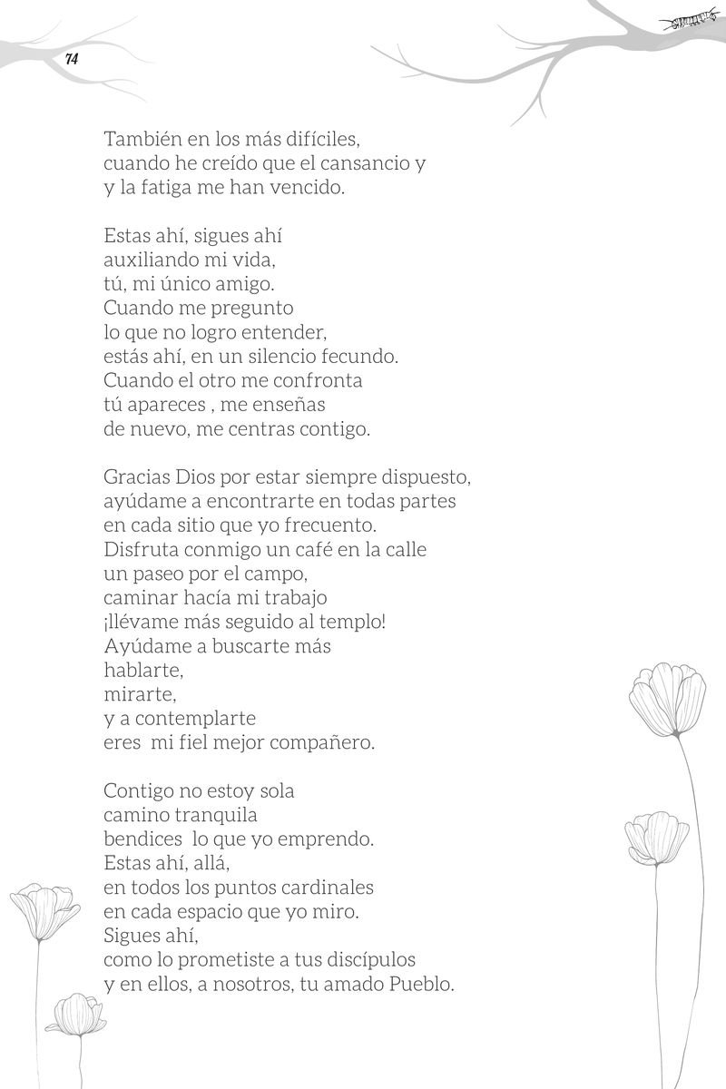 Pagina 74 de Versos para Dios